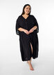 Kaftan-Strandkleid mit Kn&ouml;pfen, Schwarz, Model image number 0