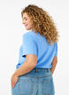 T-shirt basique en coton &agrave; col rond, Bleu Clair, Model image number 2