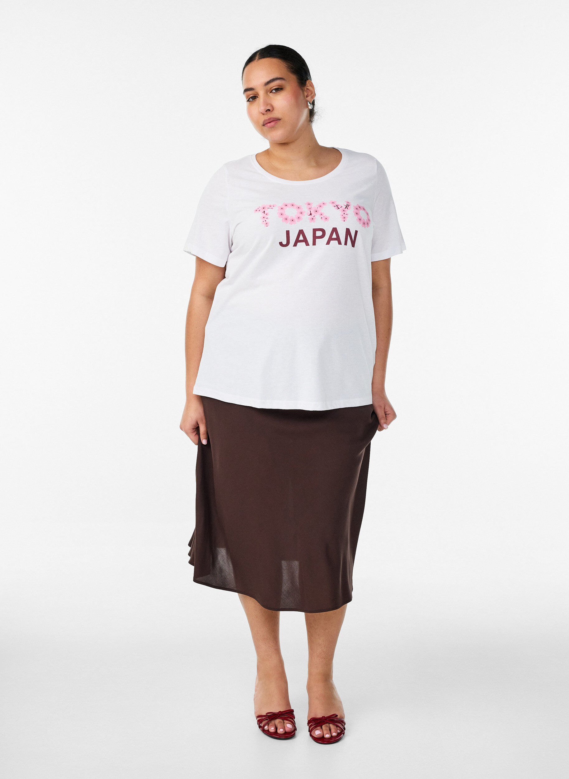 ZizziT-shirt imprim&eacute;, Blanc, Model image number 1