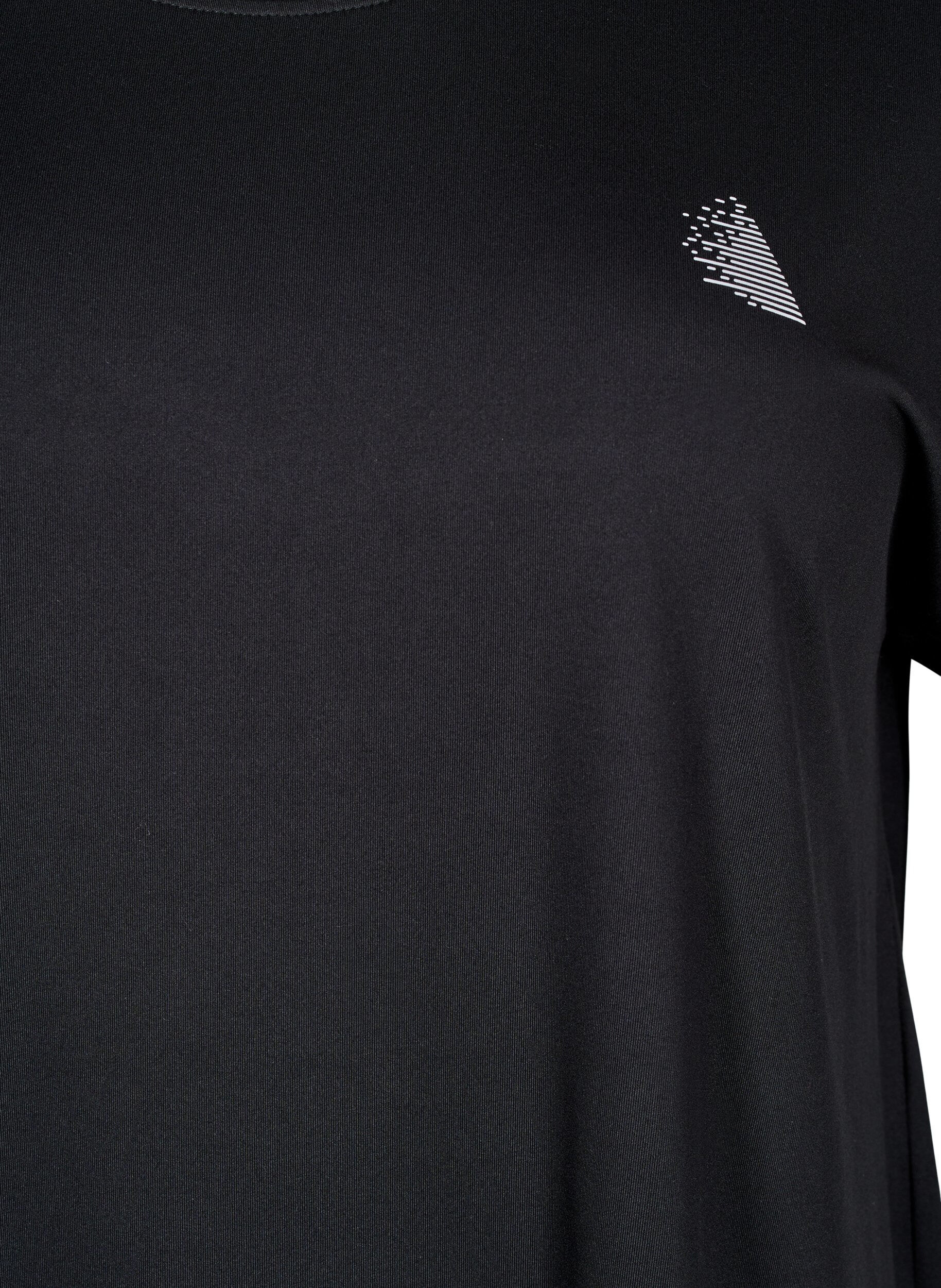 Zizzi Langes Trainingsshirt, Schwarz, Packshot image number 2