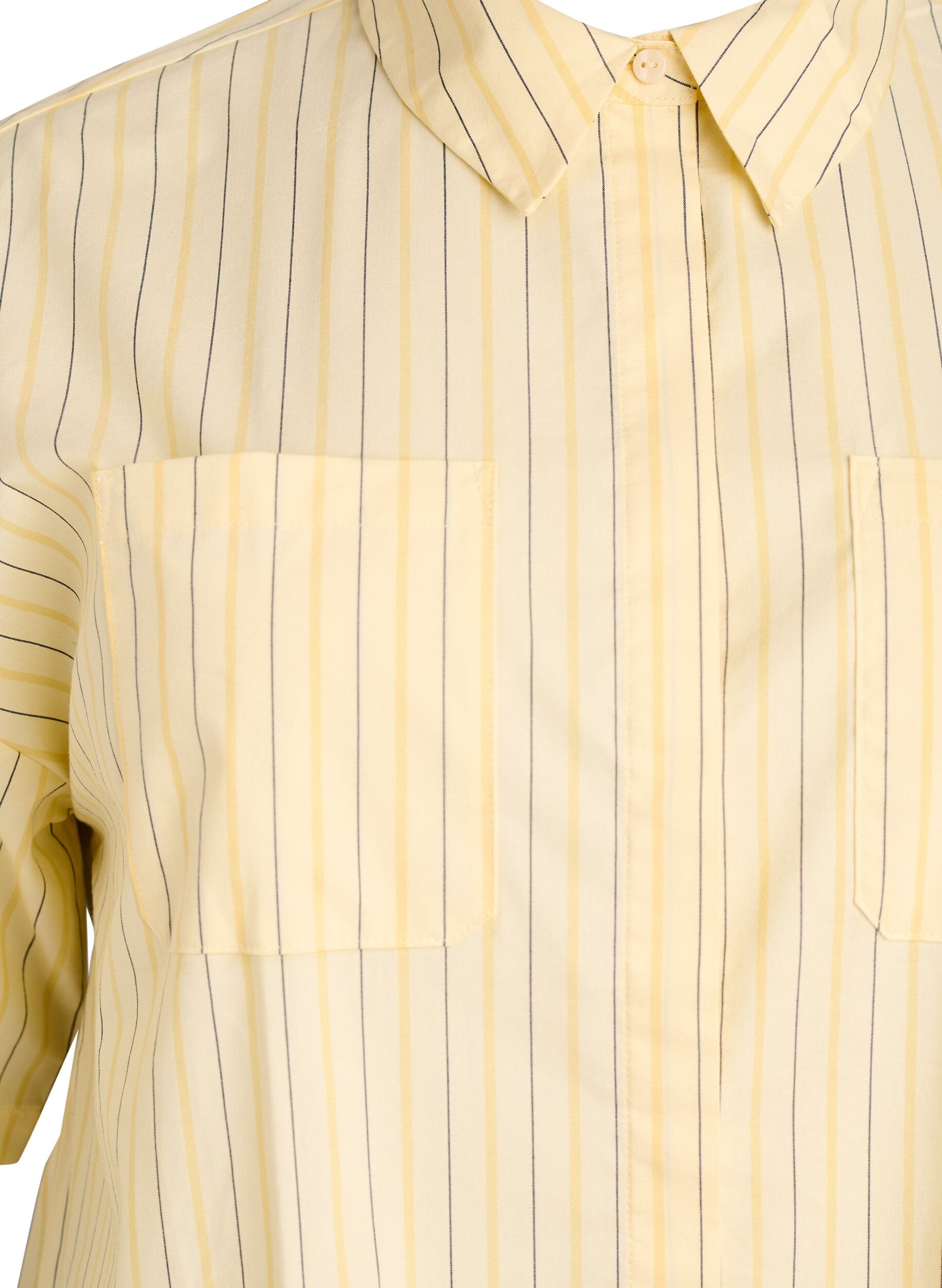 ZizziBlouse ray&eacute;e &agrave; coupe ample, Jaune clair, Packshot image number 2