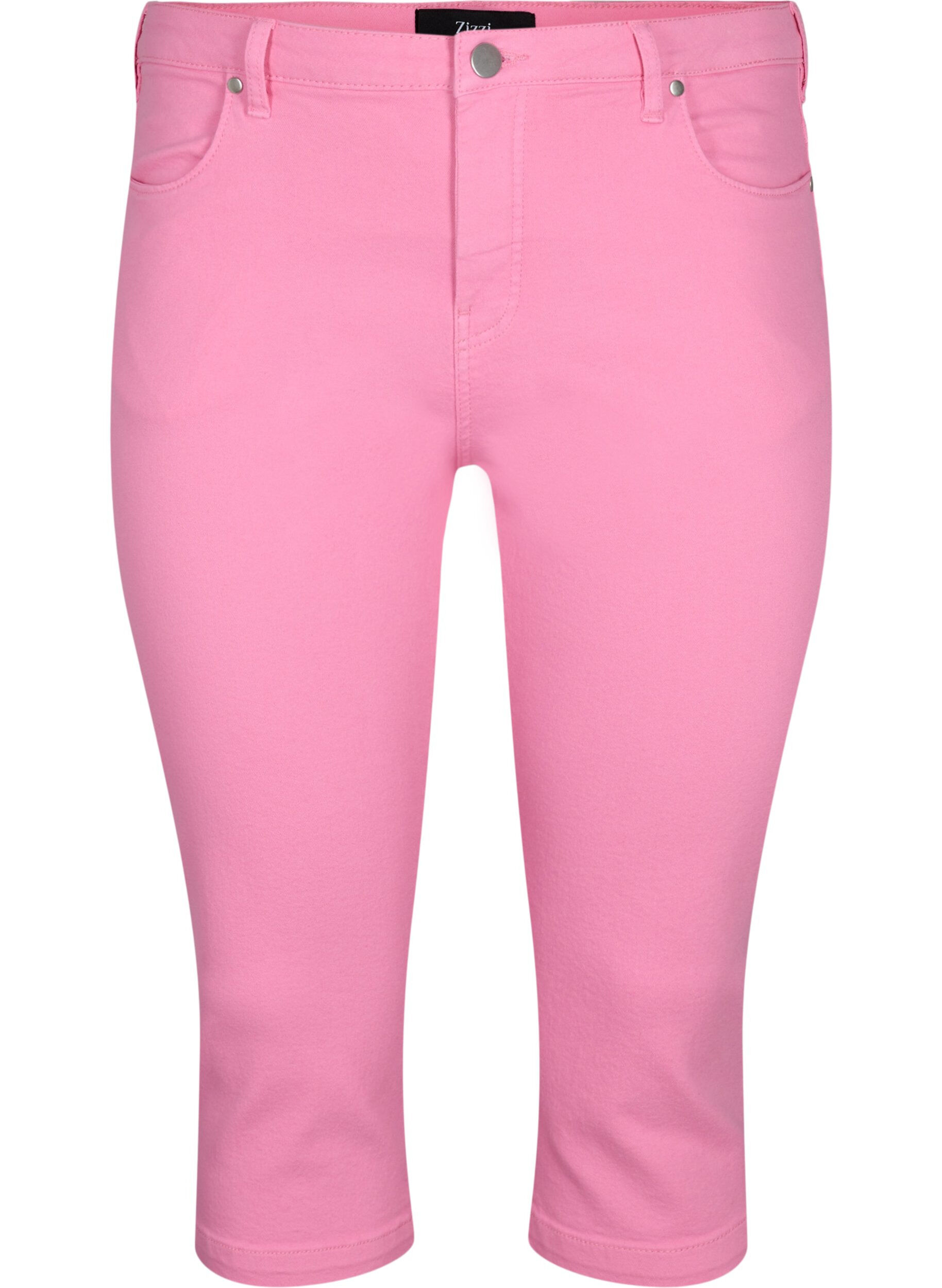 Zizzi Pantalon capri Emily ajust&eacute;, Rosebloom, Packshot image number 0
