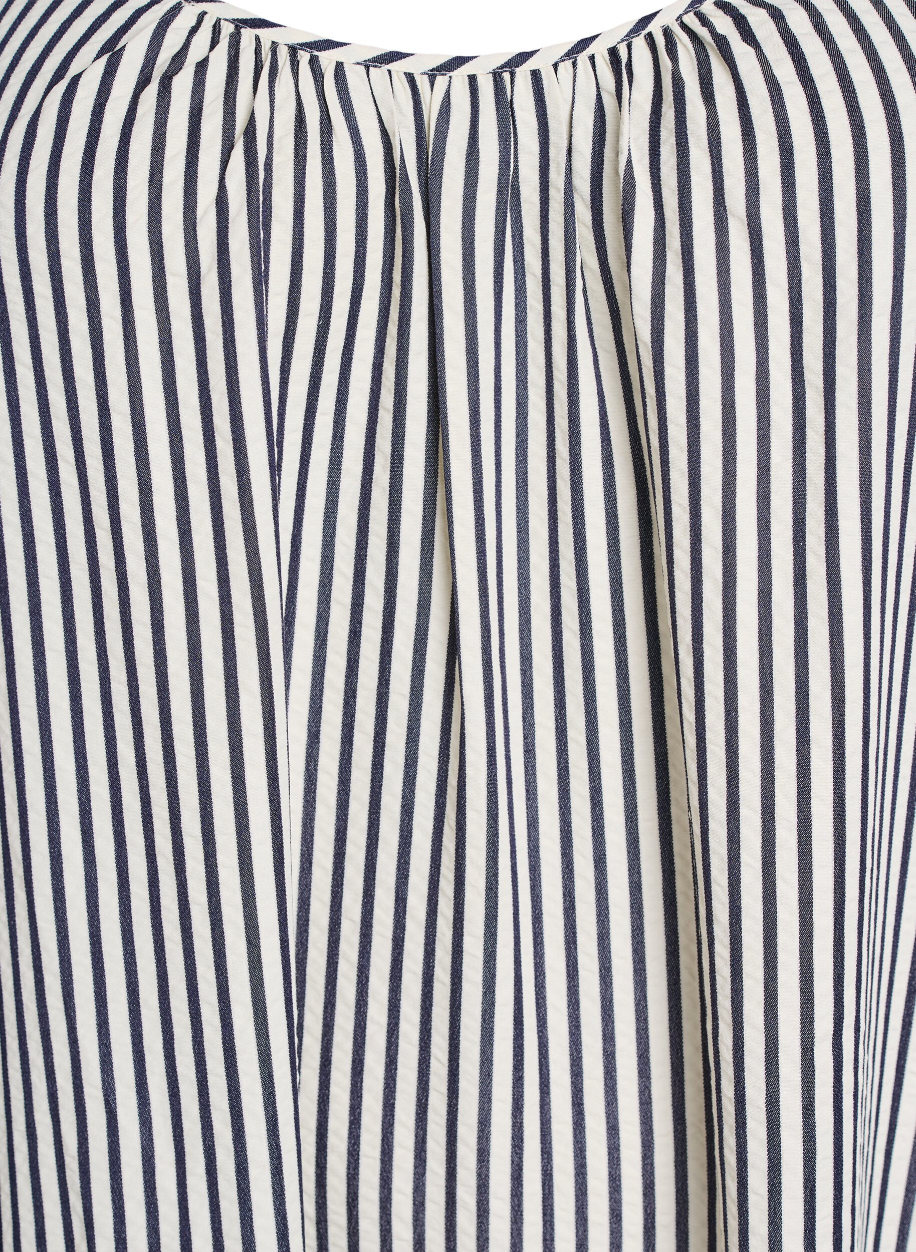 Zizzi Robe d'&eacute;t&eacute; &agrave; rayures et &agrave; forme en A, Noir, Packshot image number 2