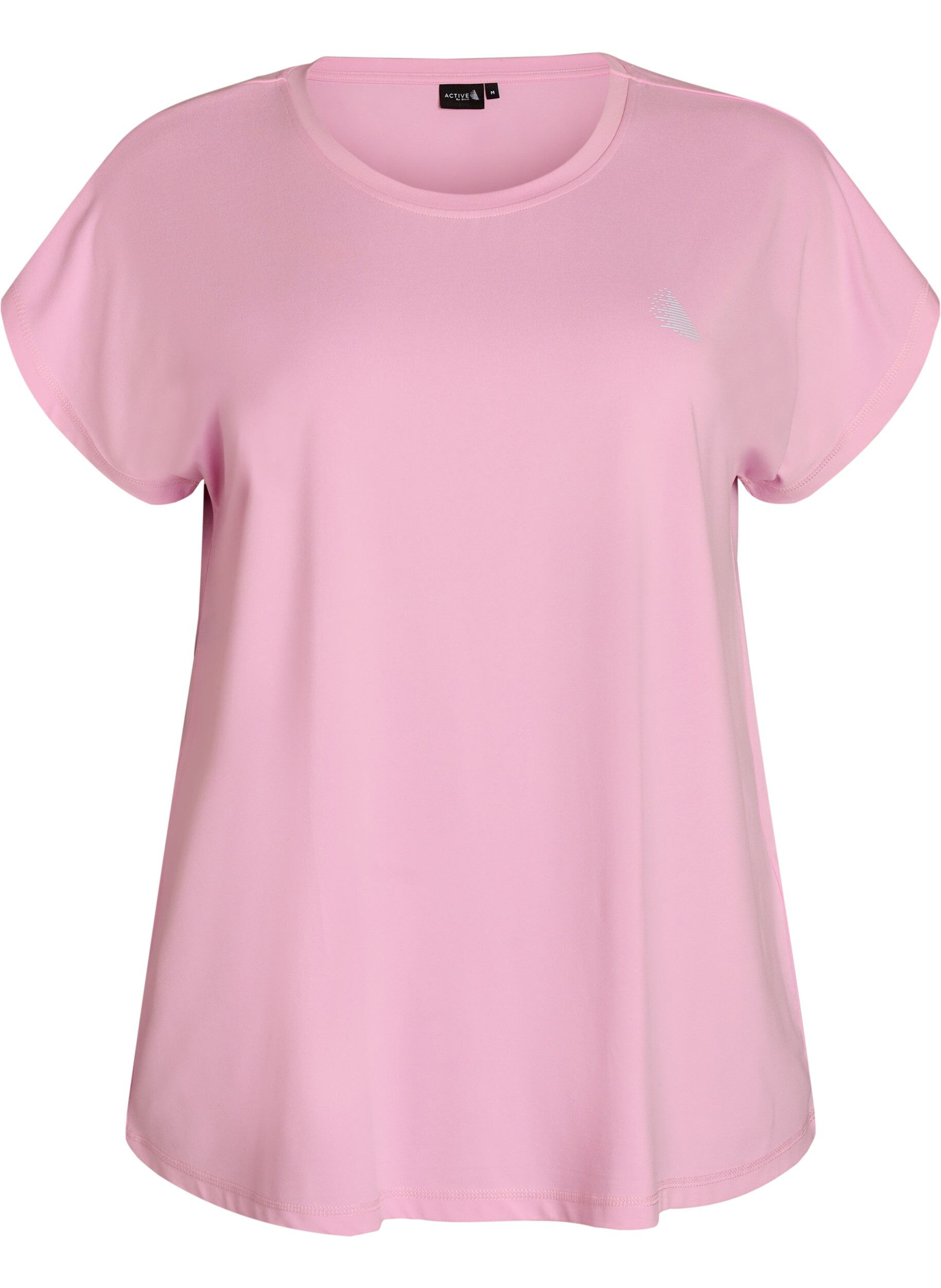 Zizzi Einfarbiges Trainings-T-Shirt, Pink, Packshot image number 0