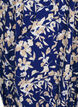 Kurz&auml;rmliges Baumwollkleid mit Blumenaufdruck, Blau, Packshot image number 3