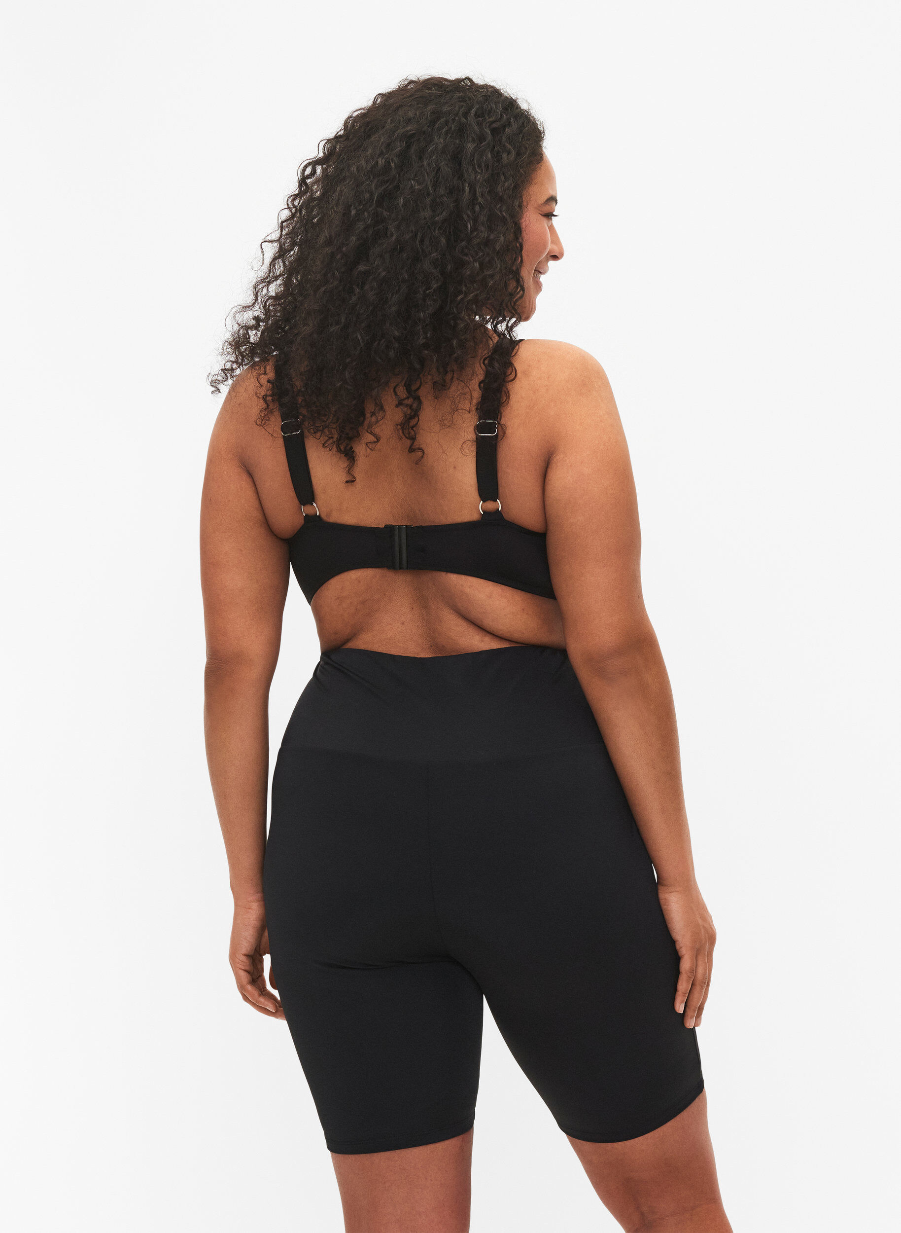 Zizzi Short de bain long, Noir, Model image number 2