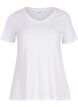 T-shirt en coton uni basique, Blanc, Packshot image number 0