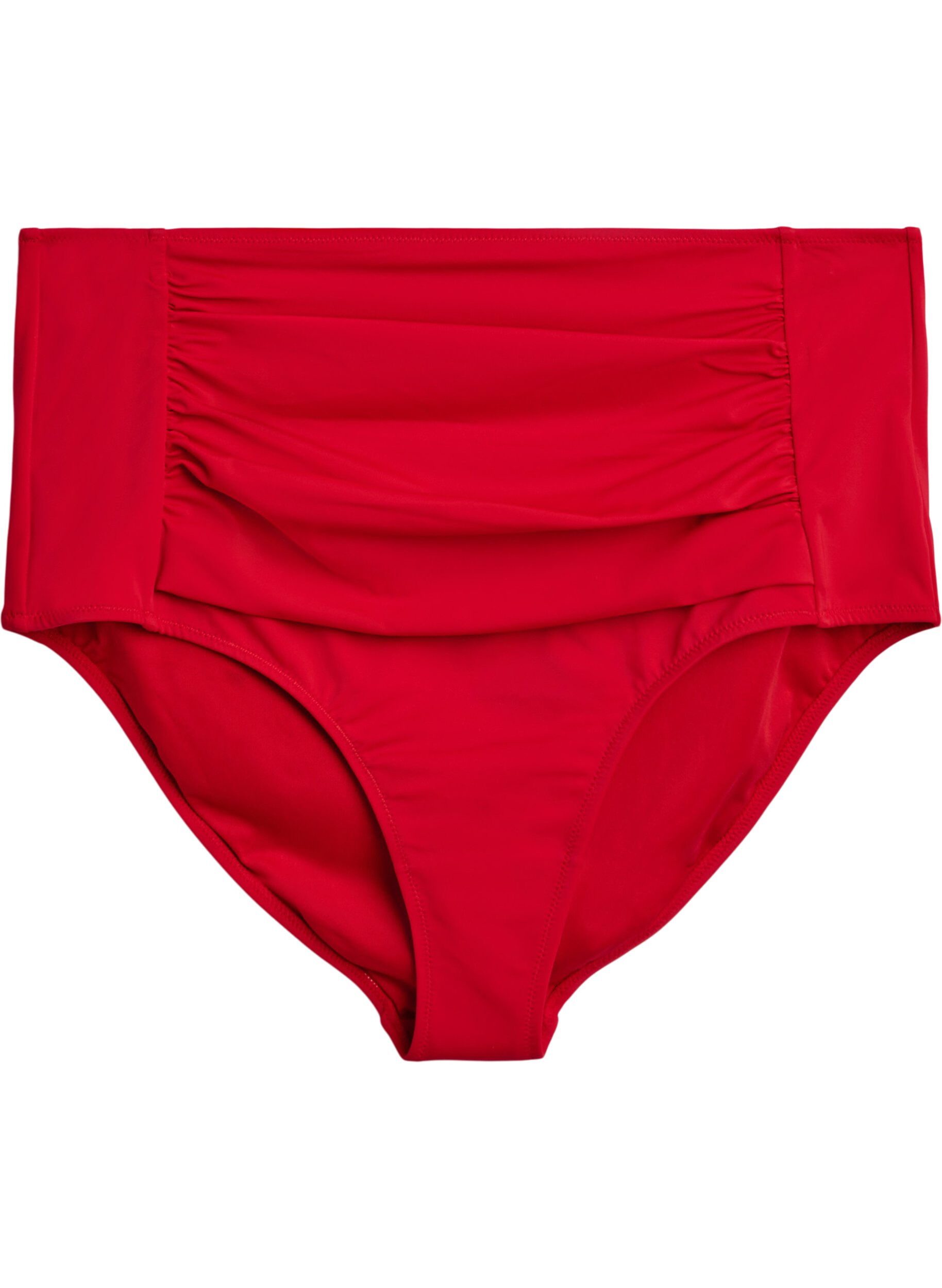 ZizziBikini-Unterteile mit hoher Taille, Rot, Packshot image number 0