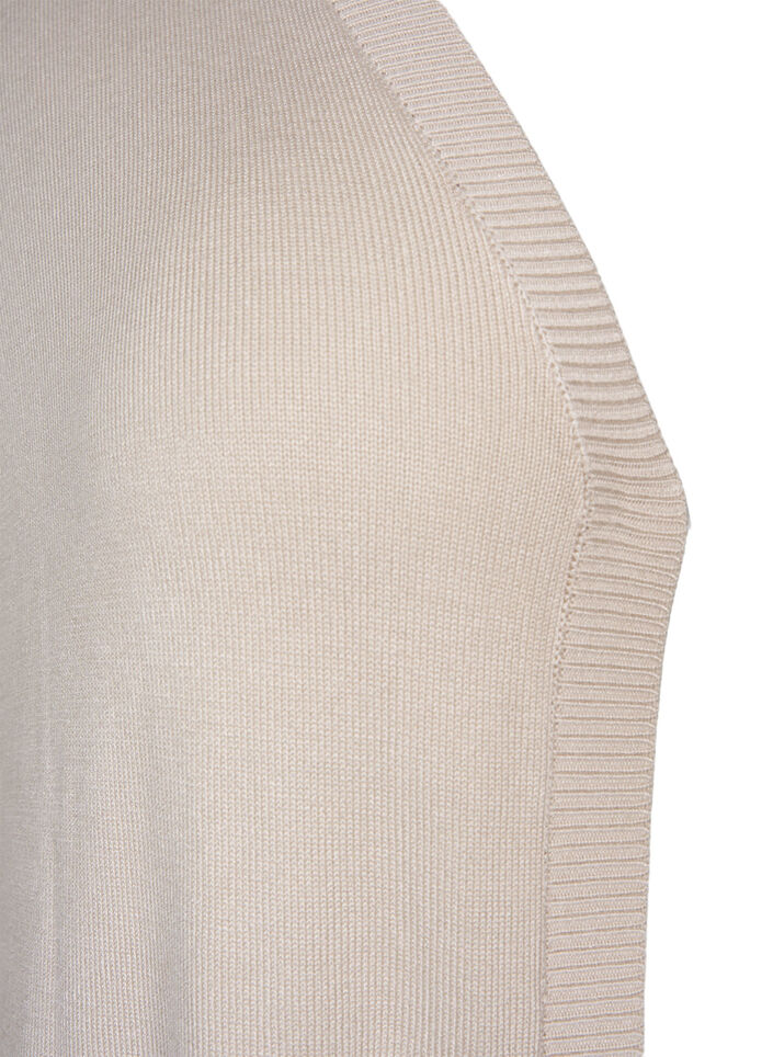 Lange Strickjacke aus einer Viskosemischung, Beige, Packshot image number 2