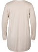 Lange Strickjacke aus einer Viskosemischung, Beige, Packshot image number 1