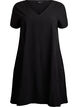 Kurzarm Kleid aus Baumwolle, Schwarz, Packshot image number 0