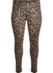 Viskose Leggings mit Leopardendruck, Braun, Packshot image number 0