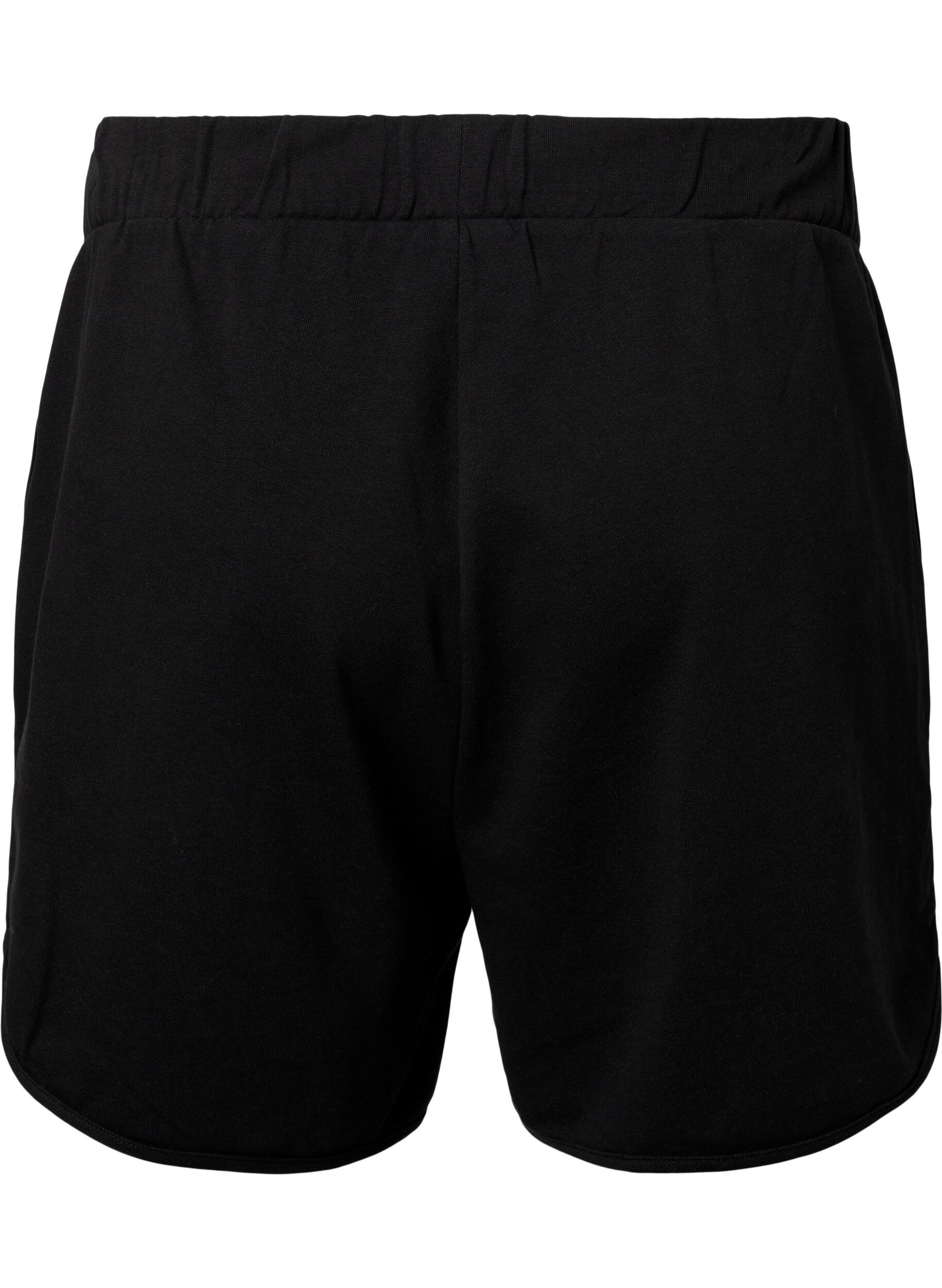 Zizzi Einfarbige Shorts mit Taschen, Black, Packshot image number 1