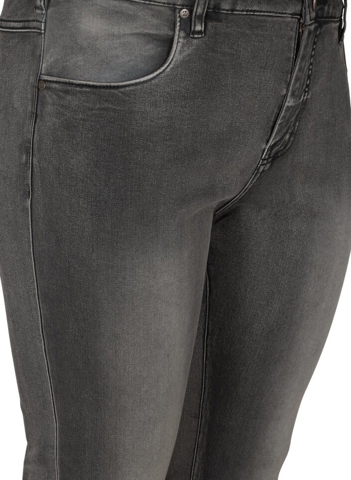 Slim Fit Emily Jeans mit normaler Taillenh&ouml;he, Grau, Packshot image number 2