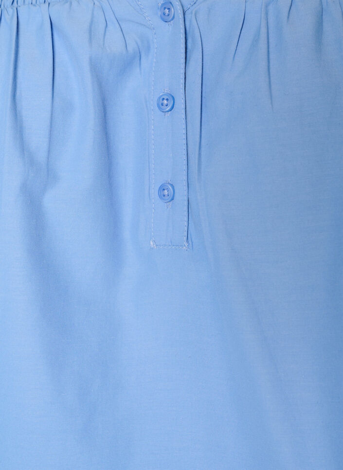 Blouse avec smock et manches 3/4, Bleu, Packshot image number 2