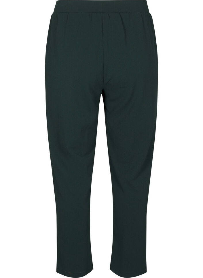 Pantalon &agrave; coupe droite, Vert fonc&eacute;, Packshot image number 1