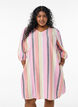 Robes courtes en lin et viscose &agrave; manches 3/4, Jaune, Model image number 0
