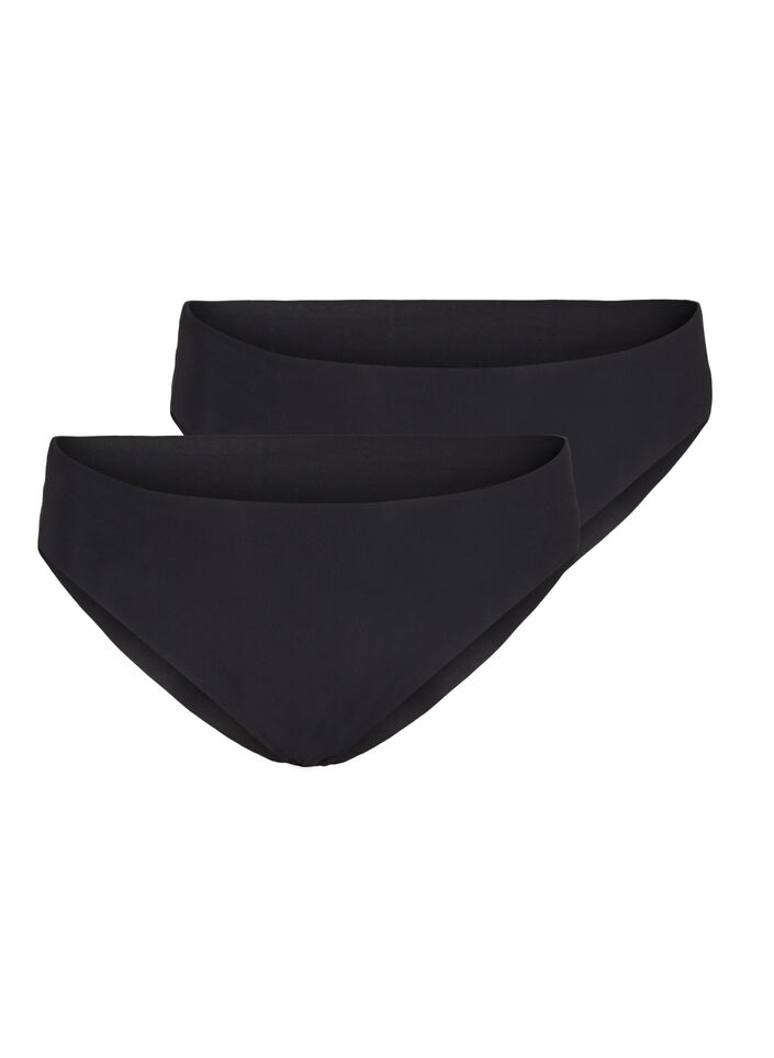 Lot de 2 culottes sans coutures, Black, Packshot image number 0