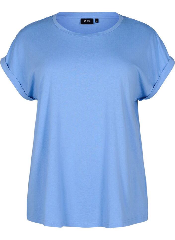 Zwei-Pack T-Shirts mit kurzen &Auml;rmeln, Blau, Packshot image number 2