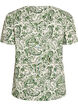 Blouse en viscose &agrave; manches courtes avec imprim&eacute;, Vert, Packshot image number 1