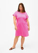 Robe en coton à manches courtes 2-pack, Shocking Pink/Black, Model image number 2