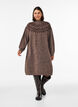 Kleid aus Strick mit Jacquard-Muster, Braun, Model image number 1