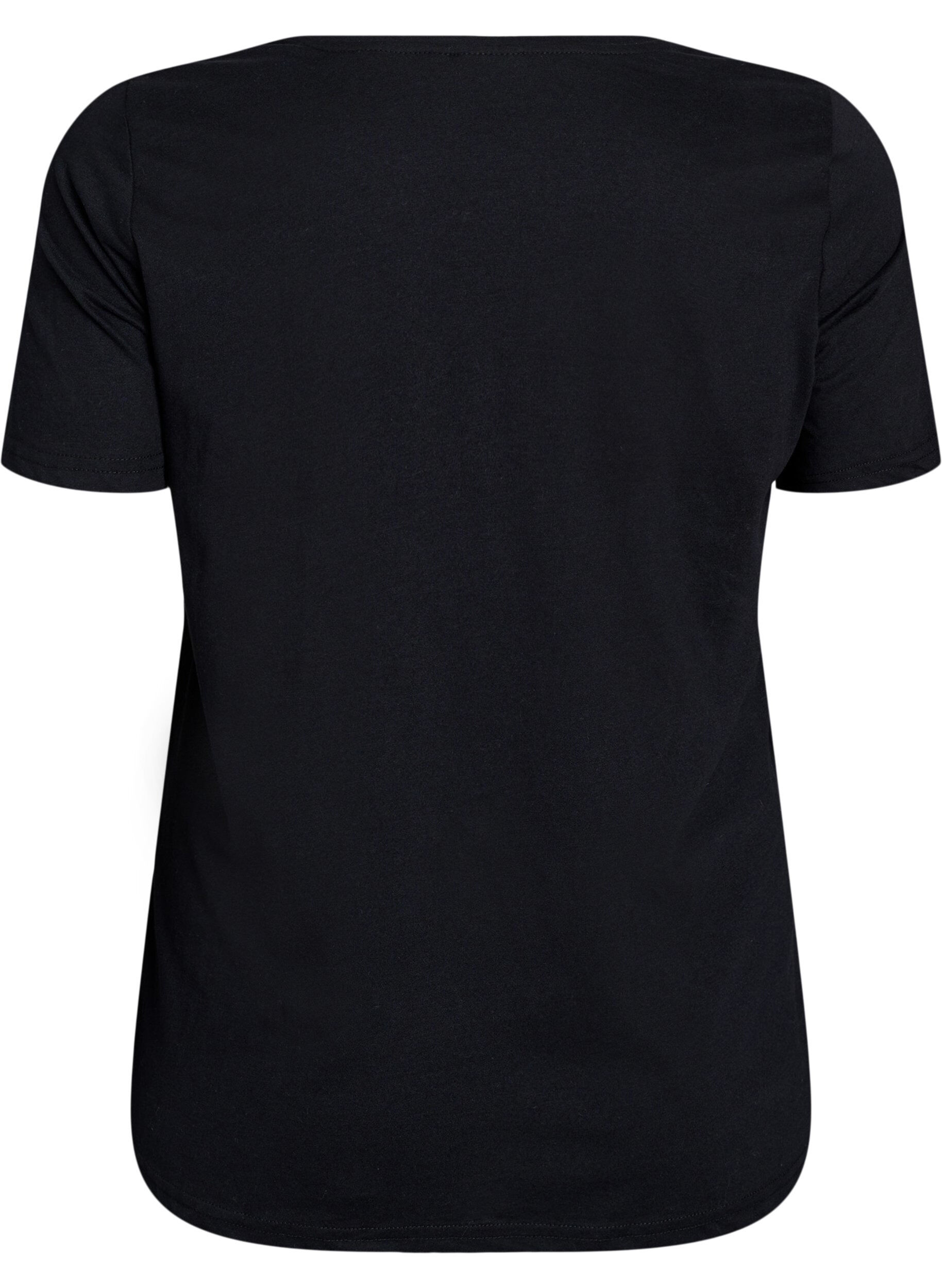 Zizzi FLASH - T-shirt avec motif, Noir, Packshot image number 1