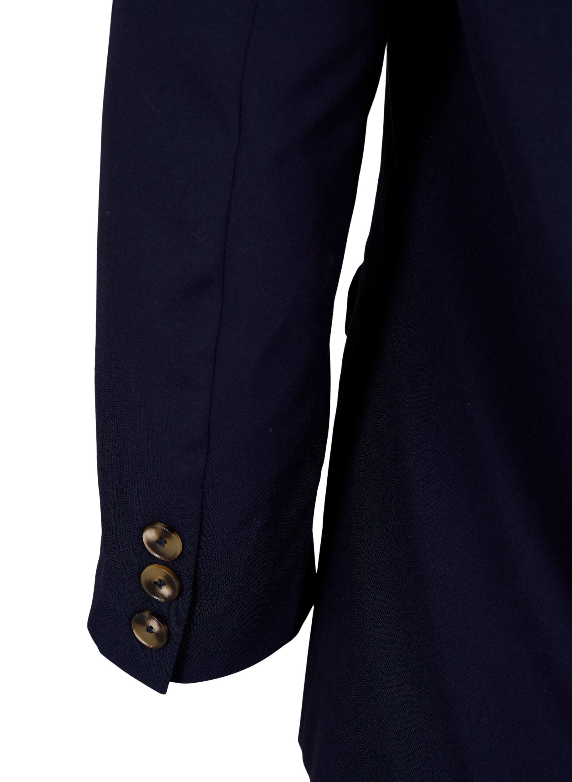 Zizzi Blazer classique avec fermeture &agrave; boutons, Night Sky, Packshot image number 3