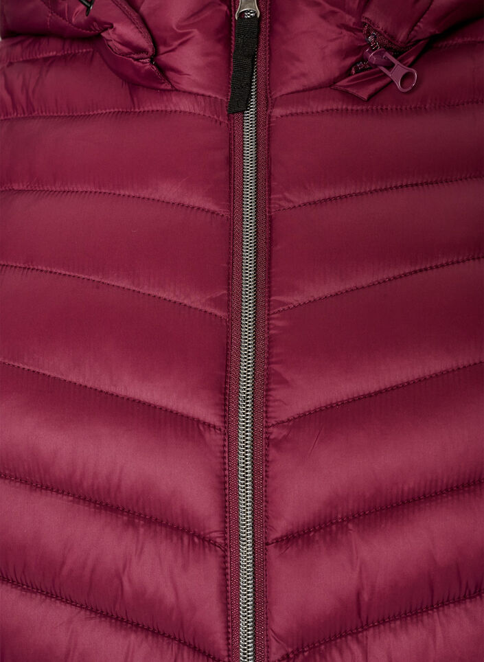 Leichte Jacke mit Taschen und abnehmbarer Kapuze, Rot, Packshot image number 2