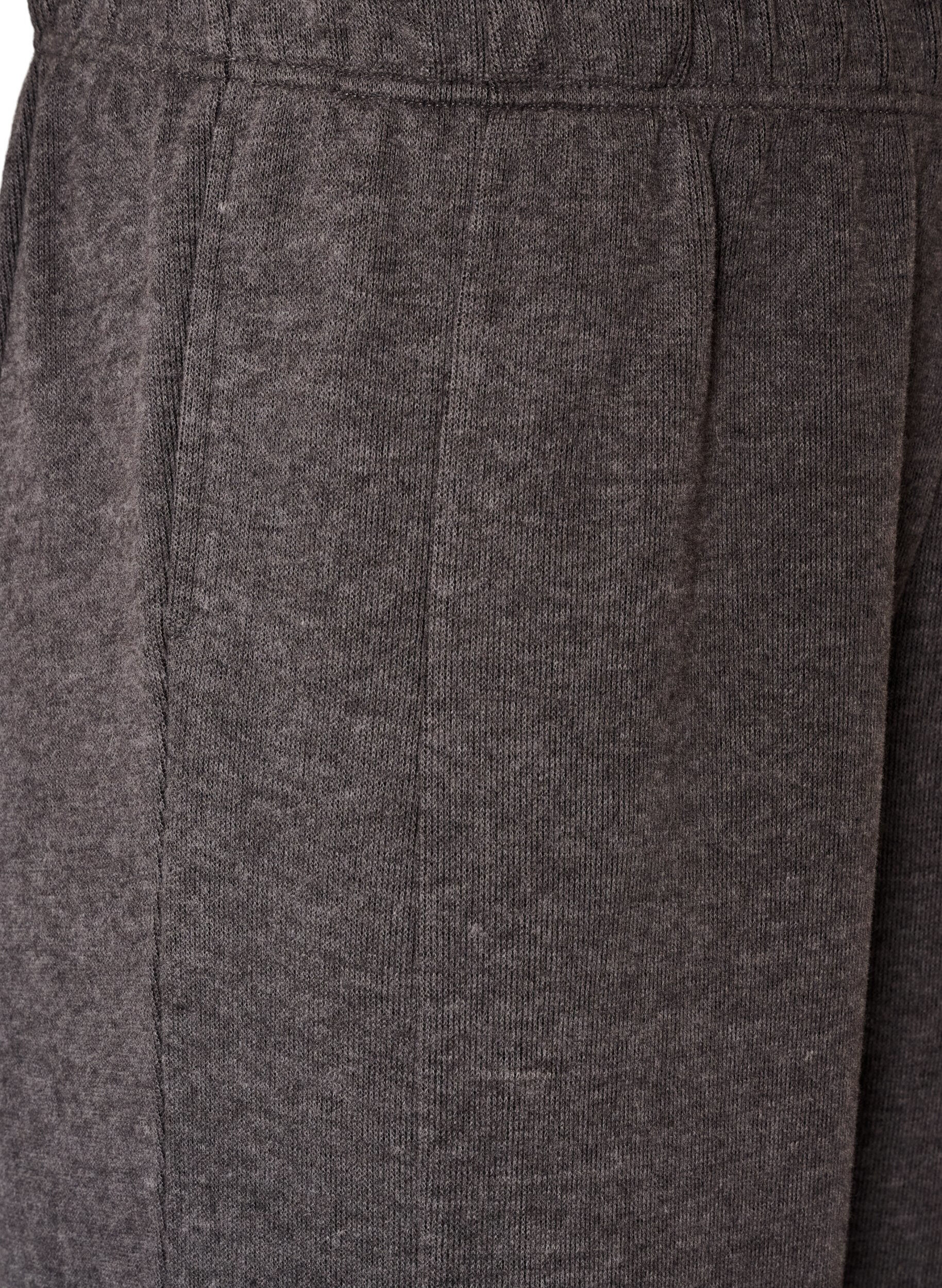 ZizziPantalon barrel en jersey &agrave; taille haute, Gris anthracite, Packshot image number 2