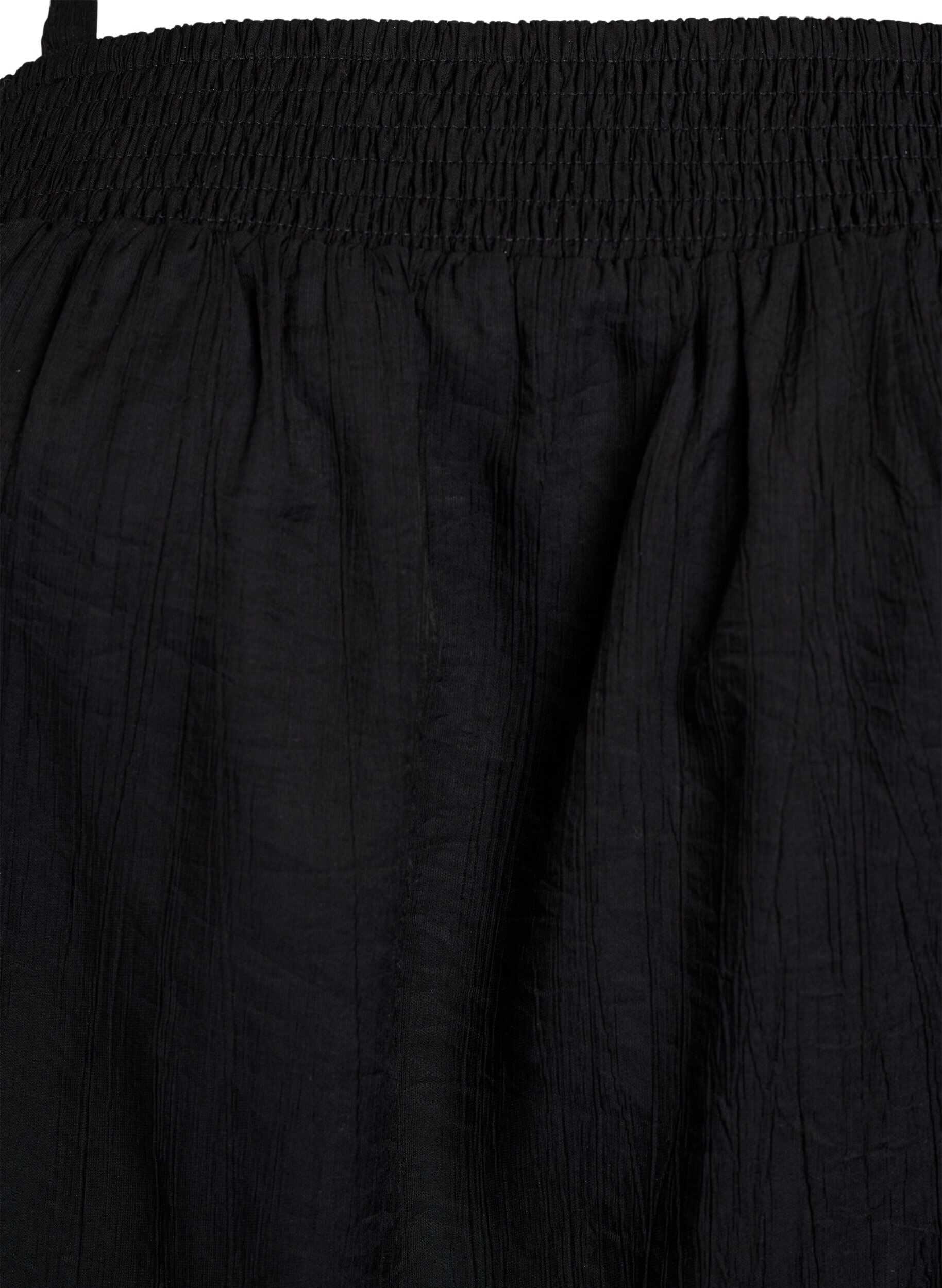 Zizzi Viskose-Top mit schmalen Tr&auml;gern., Schwarz, Packshot image number 2