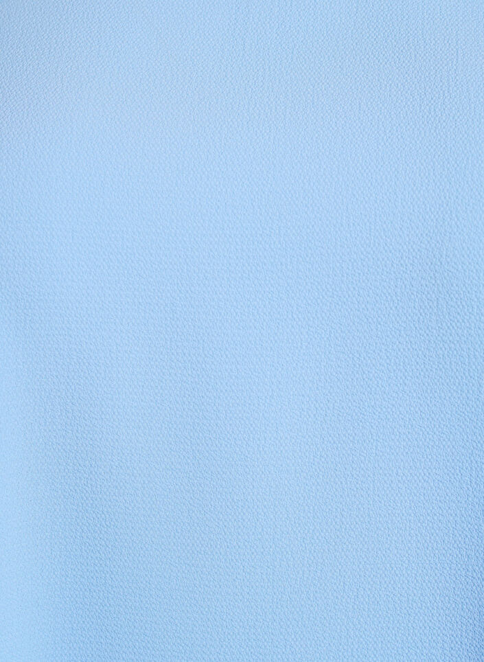 Bluse mit kurzen &Auml;rmeln und Rundhalsausschnitt, Blau, Packshot image number 2