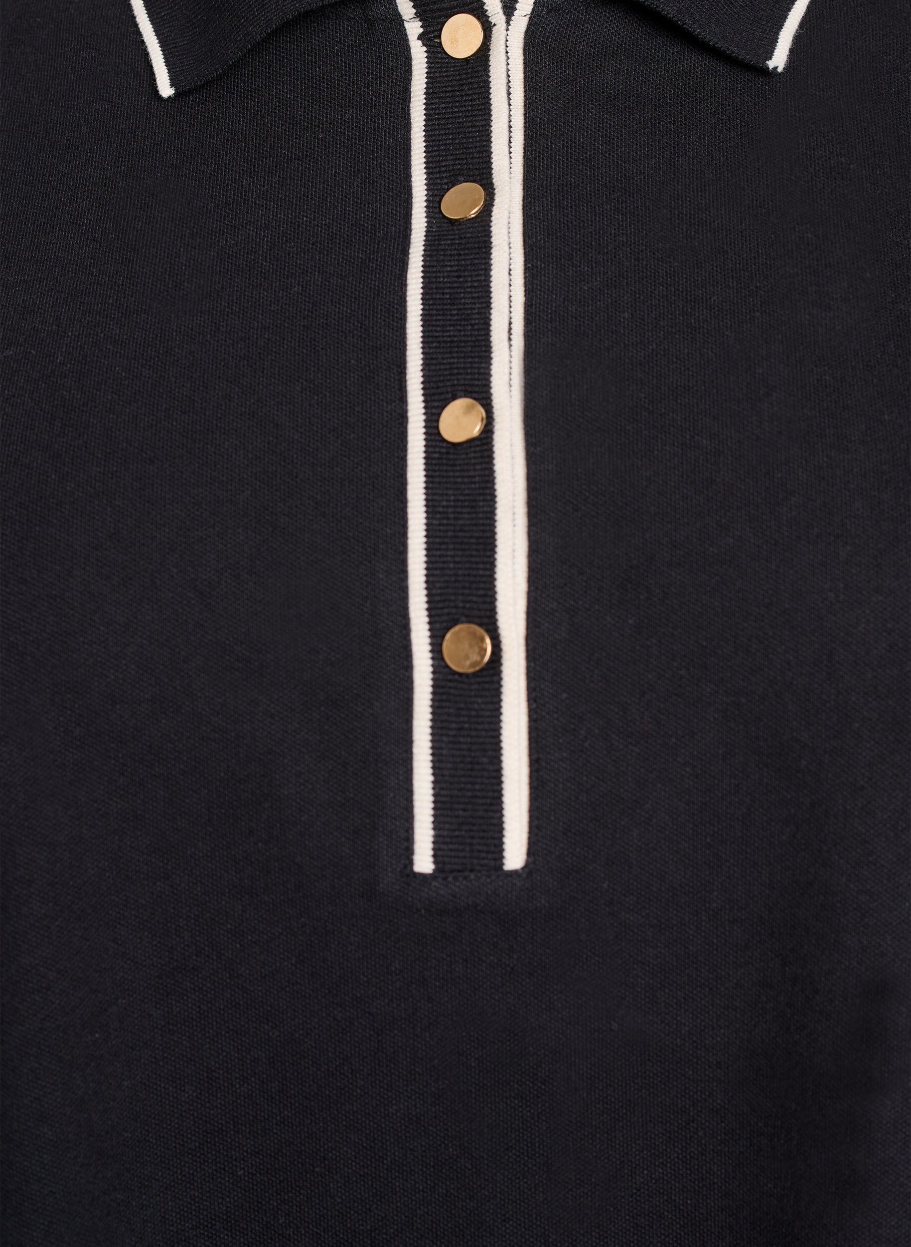 Zizzi Polo &agrave; manches courtes, Noir, Packshot image number 2