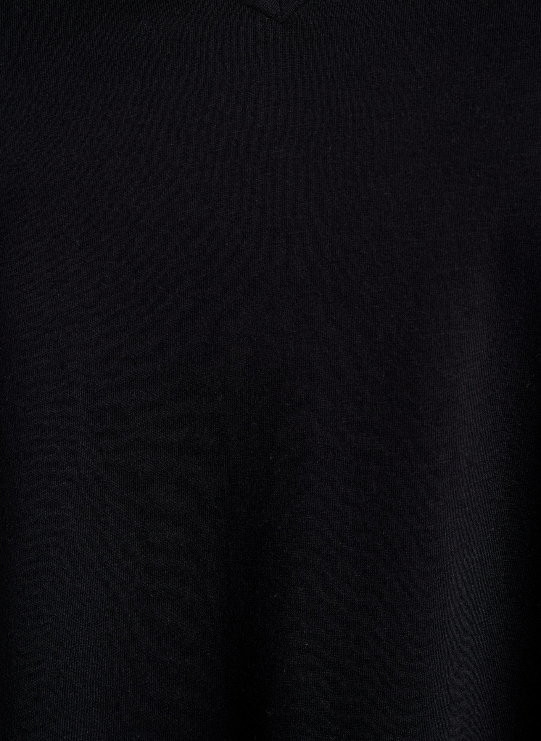 ZizziLot de 2 t-shirts avec col en V, Noir, Packshot image number 2