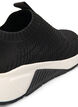 Sneakers aus dehnbarem Strickmaterial, Schwarz, Packshot image number 4