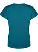 T-shirt de sport ample avec col en V, Vert foncé, Packshot image number 1