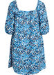 Robe de plage en viscose avec imprim&eacute;, Bleu, Packshot image number 1