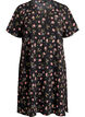 Kleid mit kurzen &Auml;rmeln und V-Ausschnitt, Schwarz, Packshot image number 0