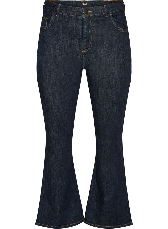 Ellen Bootcut-Jeans mit hoher Taille, Blau, Packshot image number 0