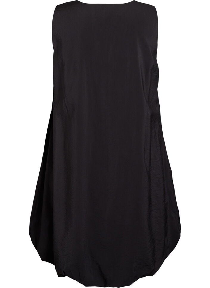 Robe ballon mi-longue avec poches, Noir, Packshot image number 1