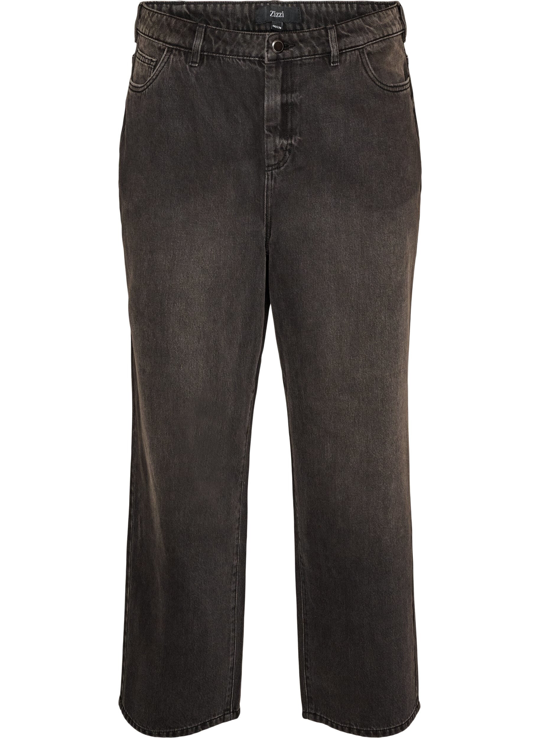 ZizziKiana Straight-Fit-Jeans mit hoher Taille, Schwarz, Packshot image number 0