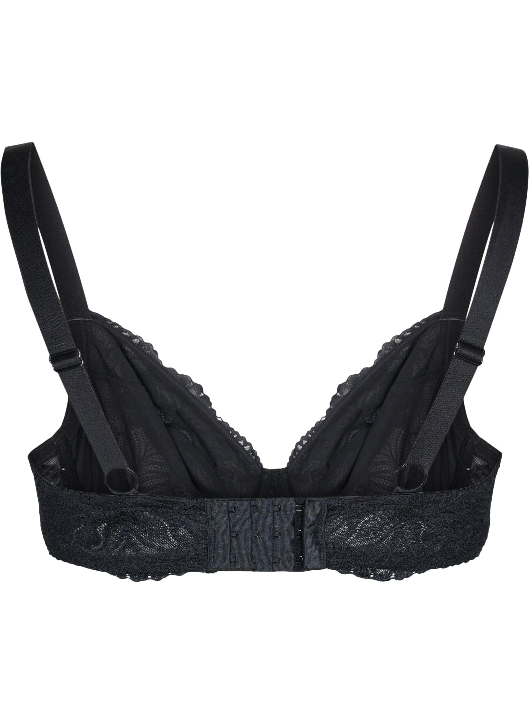 Zizzi Support the breasts &ndash; BH mit Spitze und B&uuml;geln, Black, Packshot image number 1