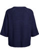 Ripppullover mit 3/4-&Auml;rmeln, Blau, Packshot image number 1