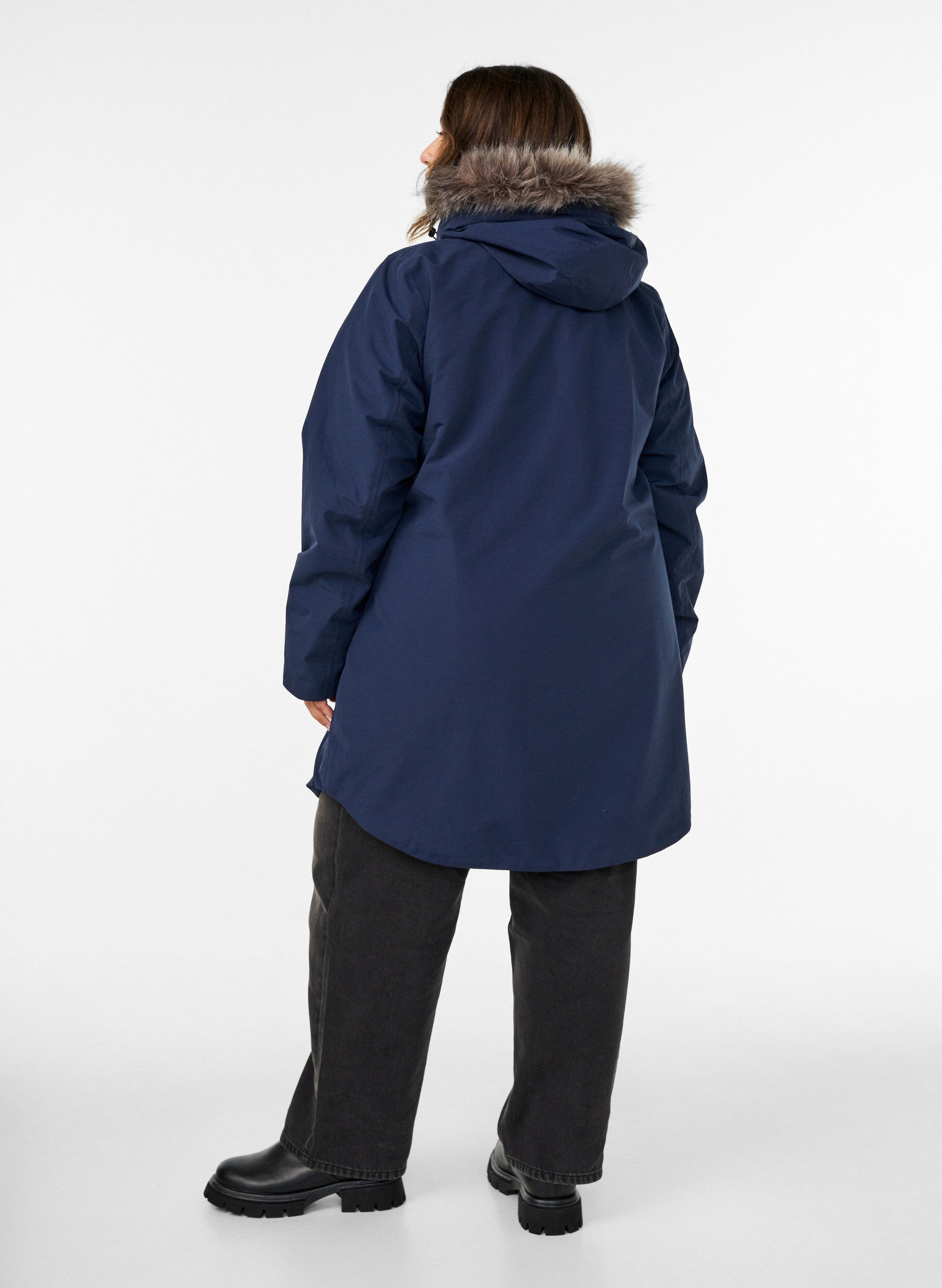 ZizziParka imperm&eacute;able &agrave; capuche, Bleu, Model image number 2