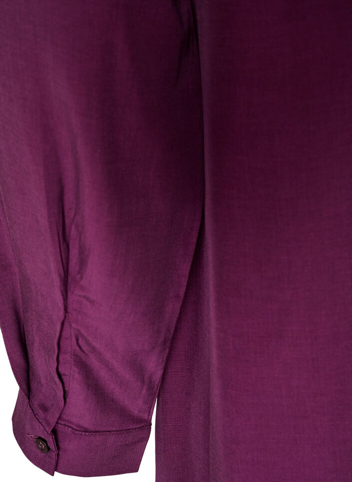 Robe chemise courte avec volants, Violet, Packshot image number 3