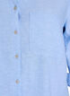 Bluse aus Leinen und Viskose mit 3/4-&Auml;rmeln, Blau, Packshot image number 2