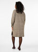 Robe en tricot avec des fentes, Walnut Mel., Model image number 1