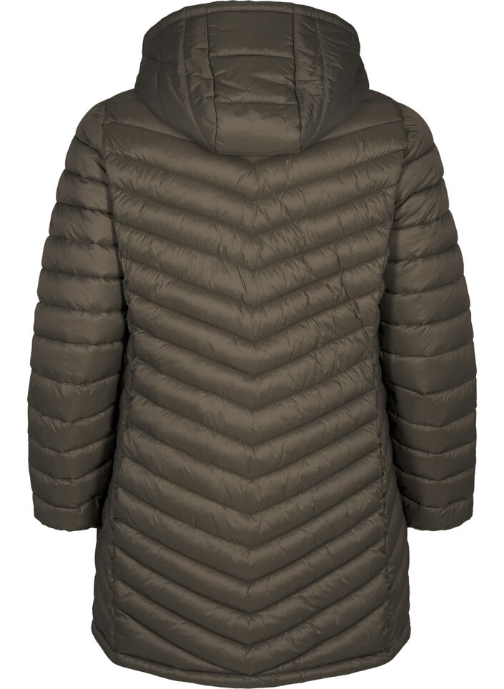 Veste légère avec des poches et une capuche détachable, Vert, Packshot image number 1