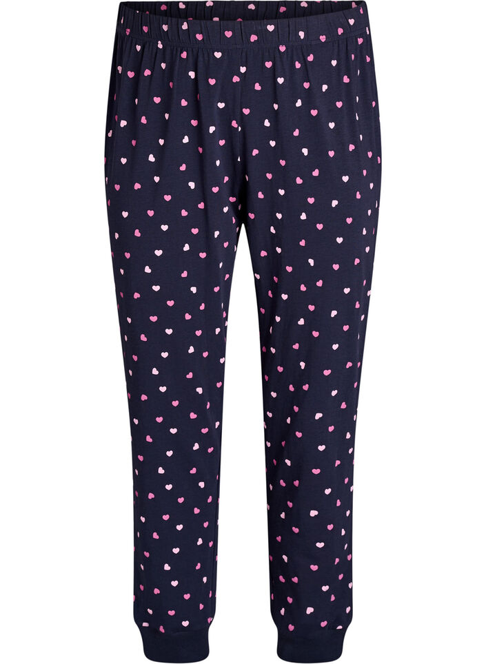 Bas de pyjama imprim&eacute;, Bleu, Packshot image number 0