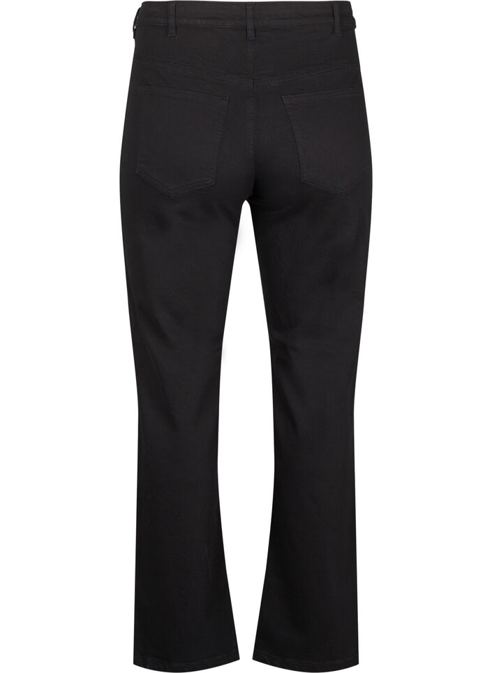 Jean taille haute Gemma avec coupe droite, Noir, Packshot image number 1